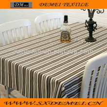 Printed cotton canvas fabric black and white stripe pattern DMP299